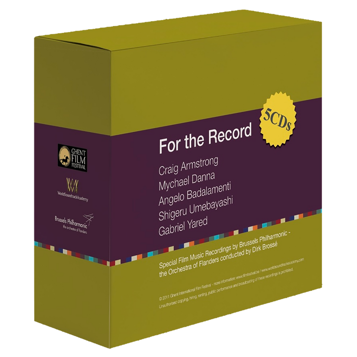 For The Record Box featuring Armstrong, Danna, Badalamenti, Umebayas